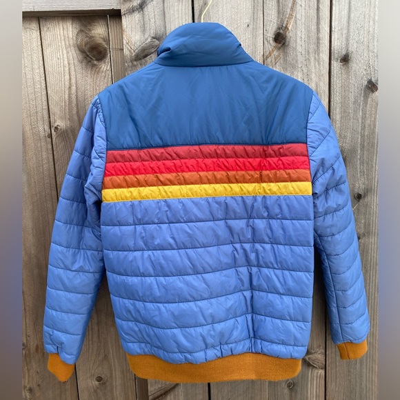 Aviator Nation 4-Stripe Cobalt Puffer Jacket - Picture 2 of 6